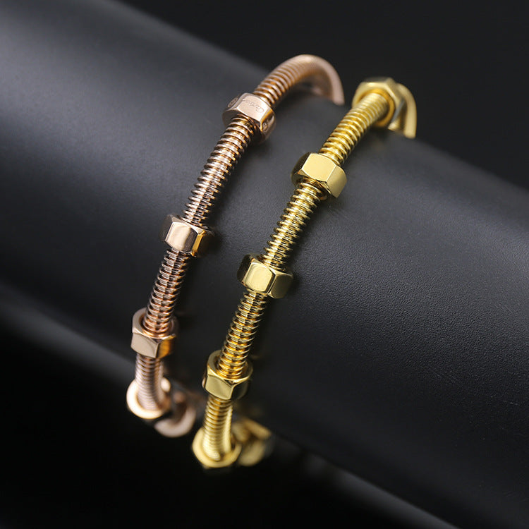 Screws Stainless Steel Bracelet