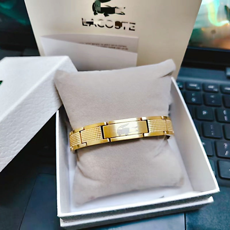 Adjustable Titanium Steel Crocodile Bracelet