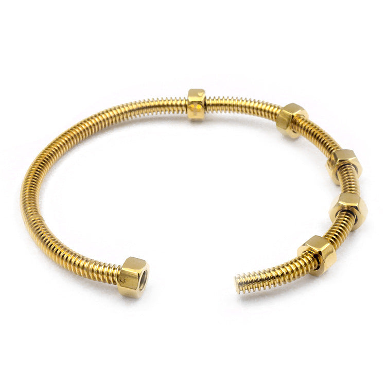 Screws Stainless Steel Bracelet