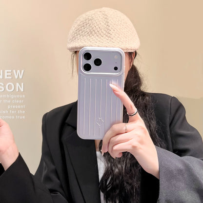 Suitcase-Inspired Ribbed Phone Case