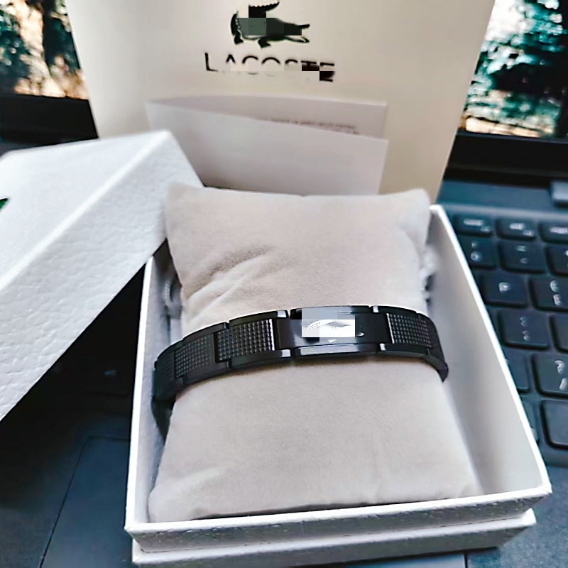 Adjustable Titanium Steel Crocodile Bracelet