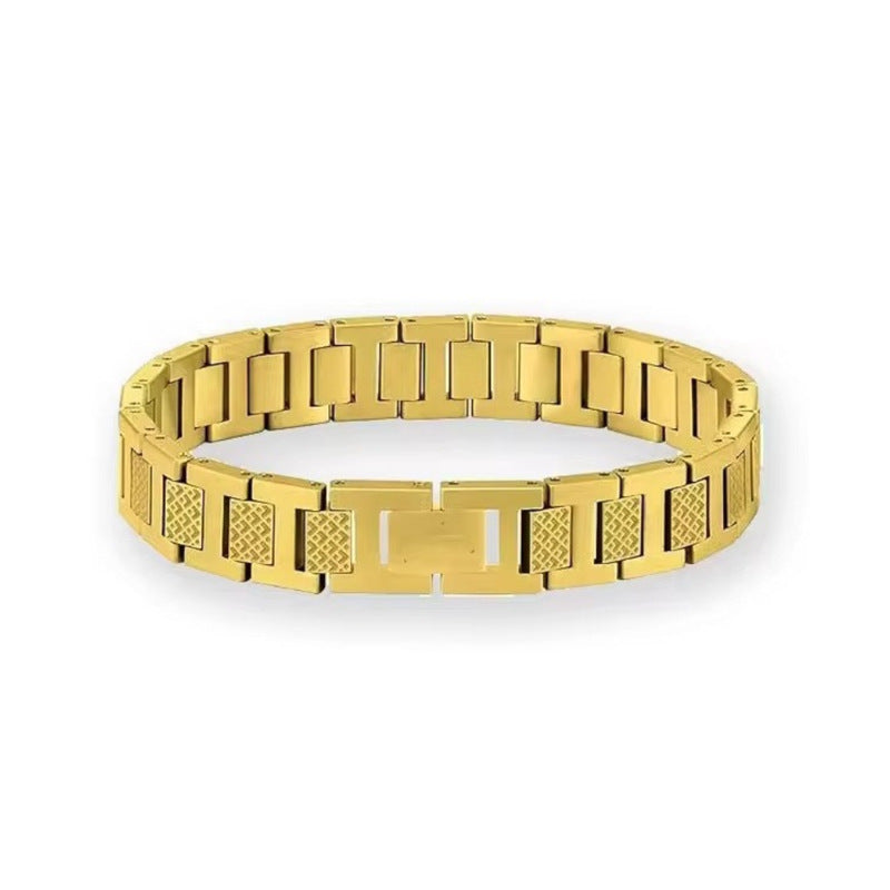 Adjustable Titanium Steel Crocodile Bracelet