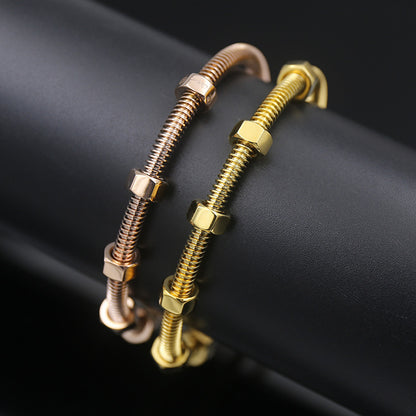 Screws Stainless Steel Bracelet