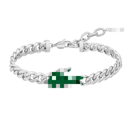 Adjustable Titanium Steel Crocodile Bracelet